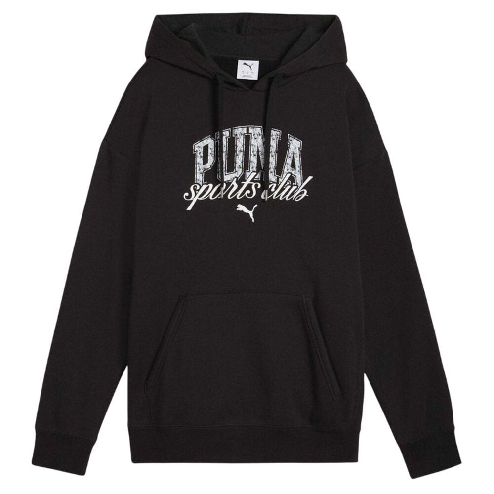 Puma Womens/Ladies Logo Overhead Hoodie / Puma Black